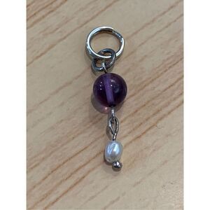 Amethyst Pearl Dangle